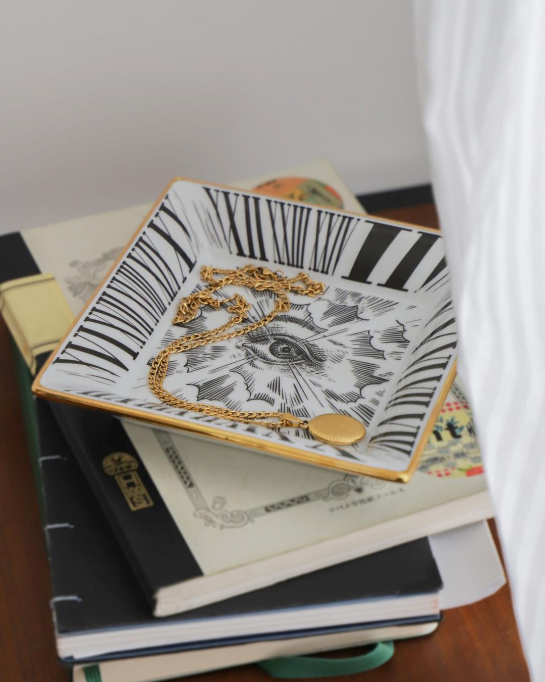 Handmade illustrated catchall tray - Mezzogiornoh