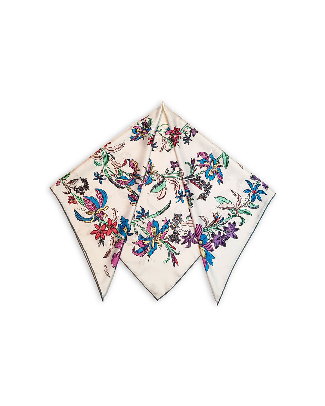 Foulard carré in silk - Il sogno floreale - multicolored