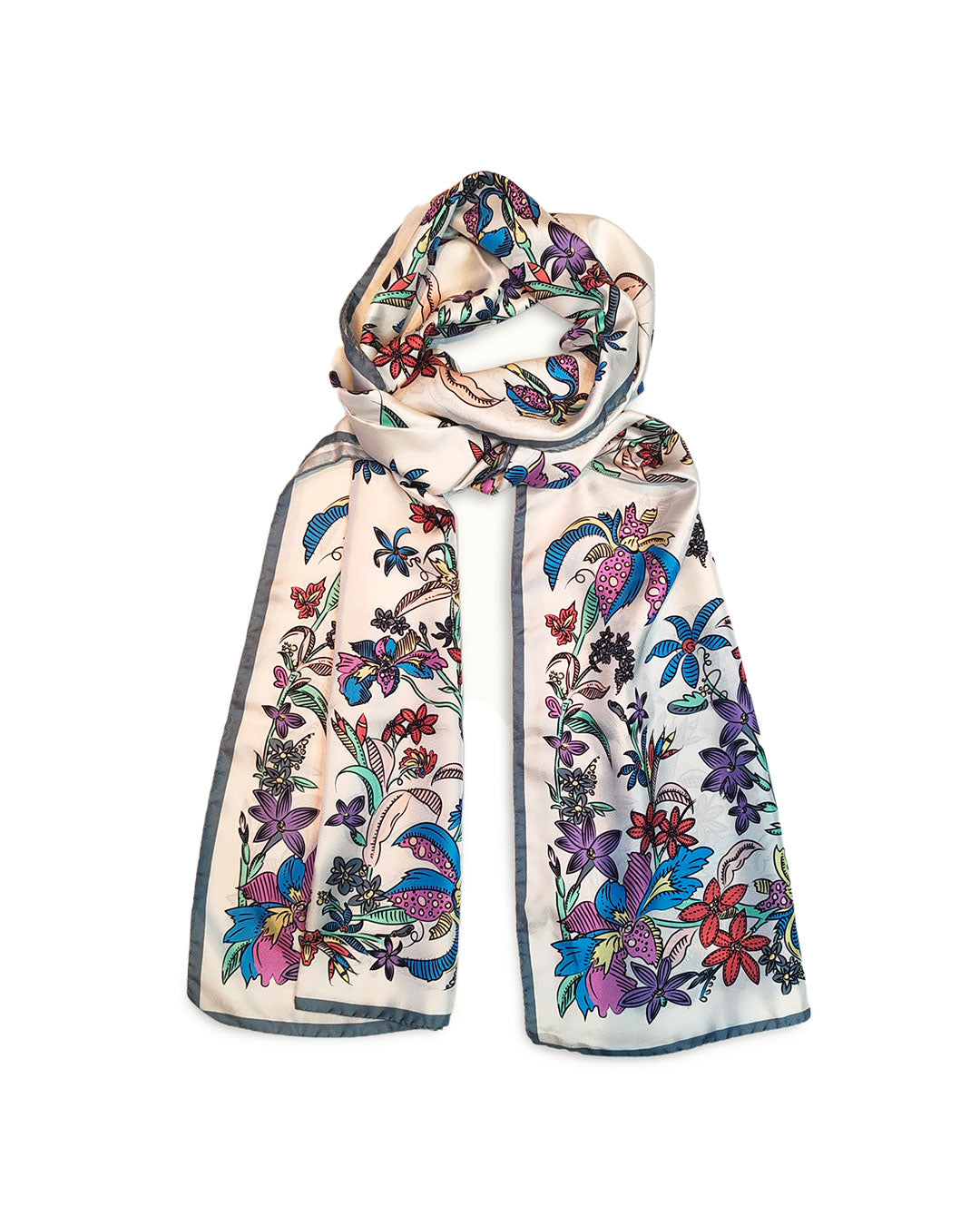 Stole in silk - Il sogno floreale - multicolored