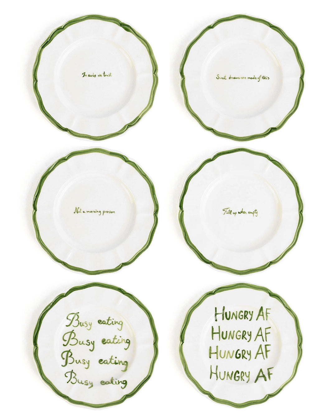 TA-DAAN plates Mix - Set of 6 (-23%) pottery ceramics Musae Studio