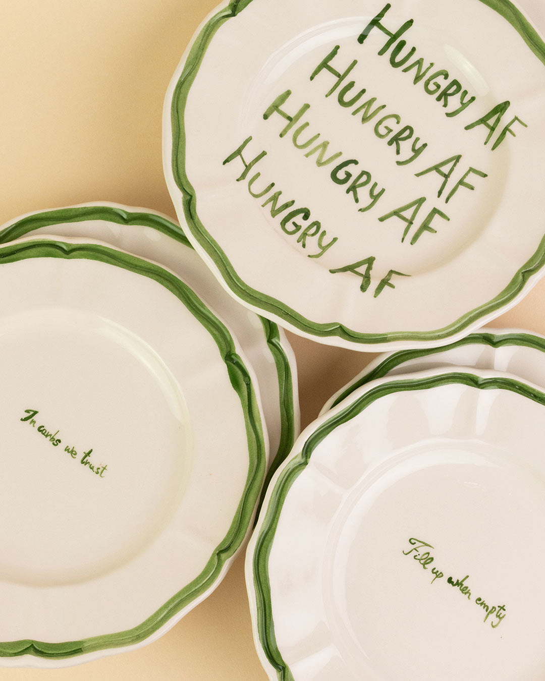 Fill up when empty plate pottery ceramics Musae Studio