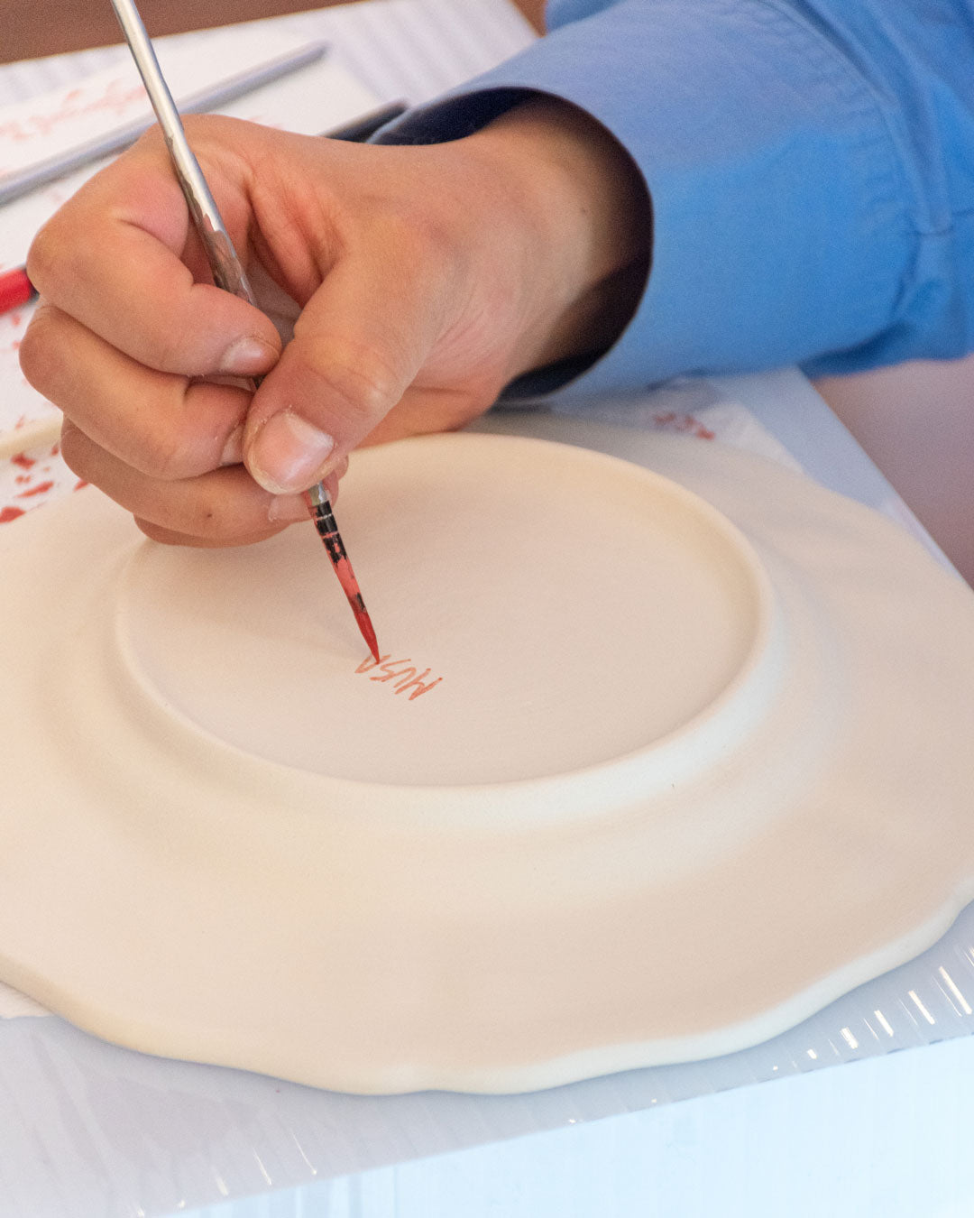 Handmade custom plate - Hand Painted - Musae Studio