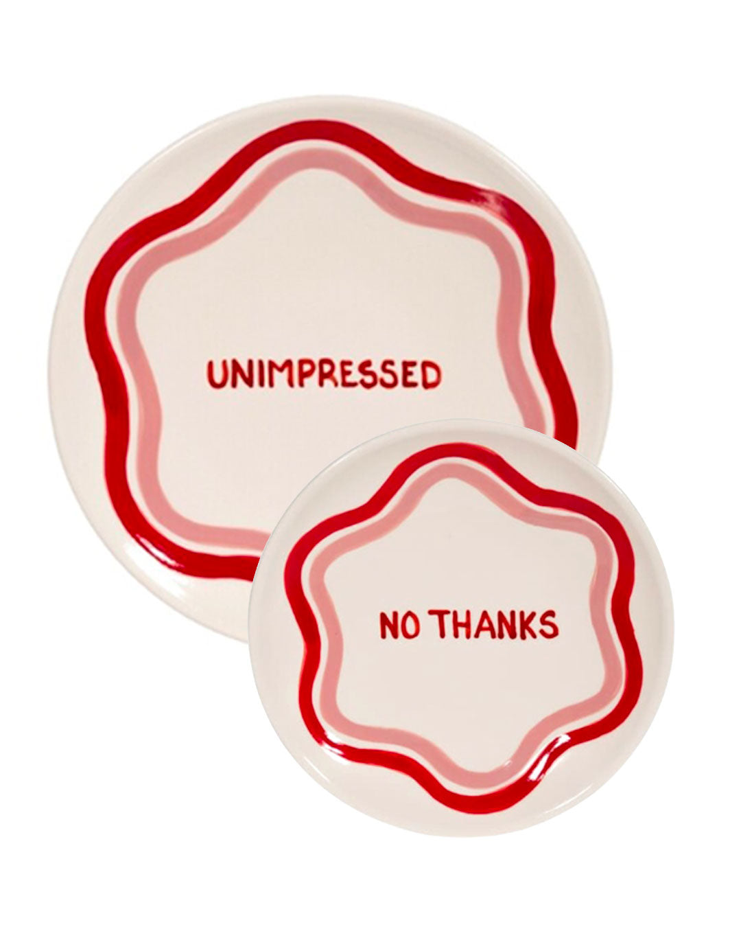 "No thanks, Uninpressed" - Talk of the Table Set of 2 (- 5%)