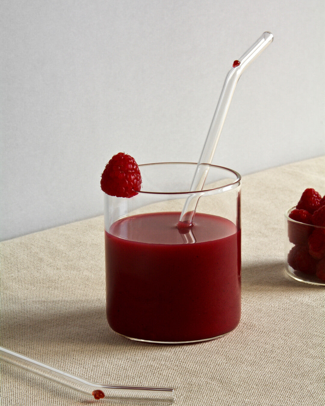 Hand-blown Glass Straws - Set of 2