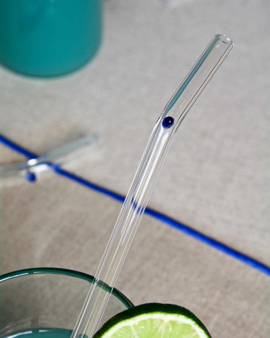 Hand-blown Glass Straws - Set of 2
