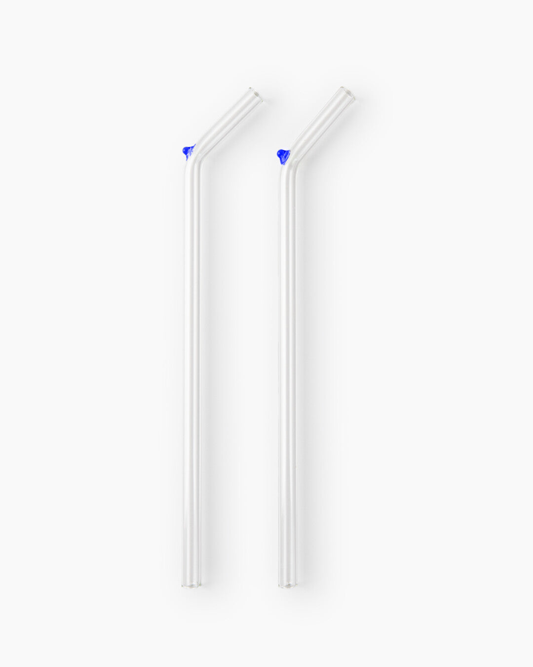 Hand-blown Glass Straws - Set of 2