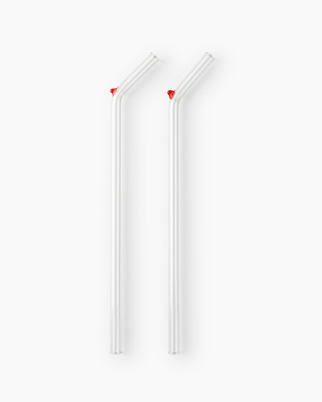 Hand-blown Glass Straws - Set of 2