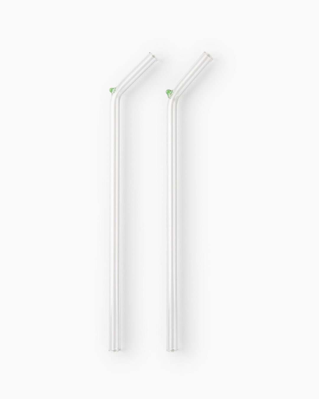 Hand-blown Glass Straws - Set of 2