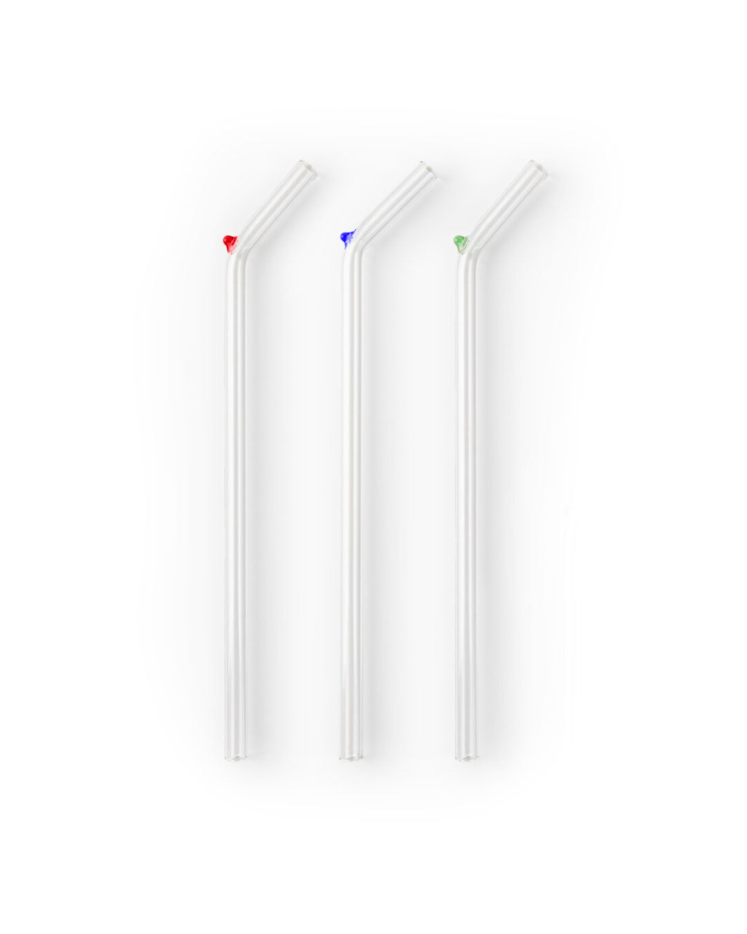 Hand-blown Glass Straws - Set of 2