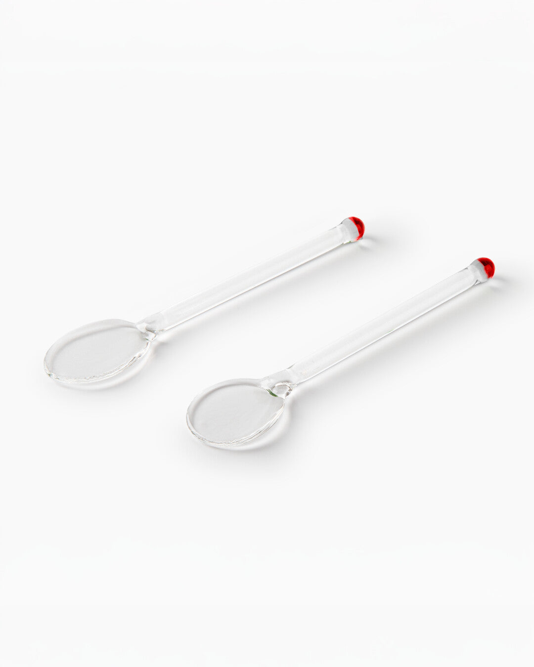 Hand-decorated Glass Spoons - Set of 2