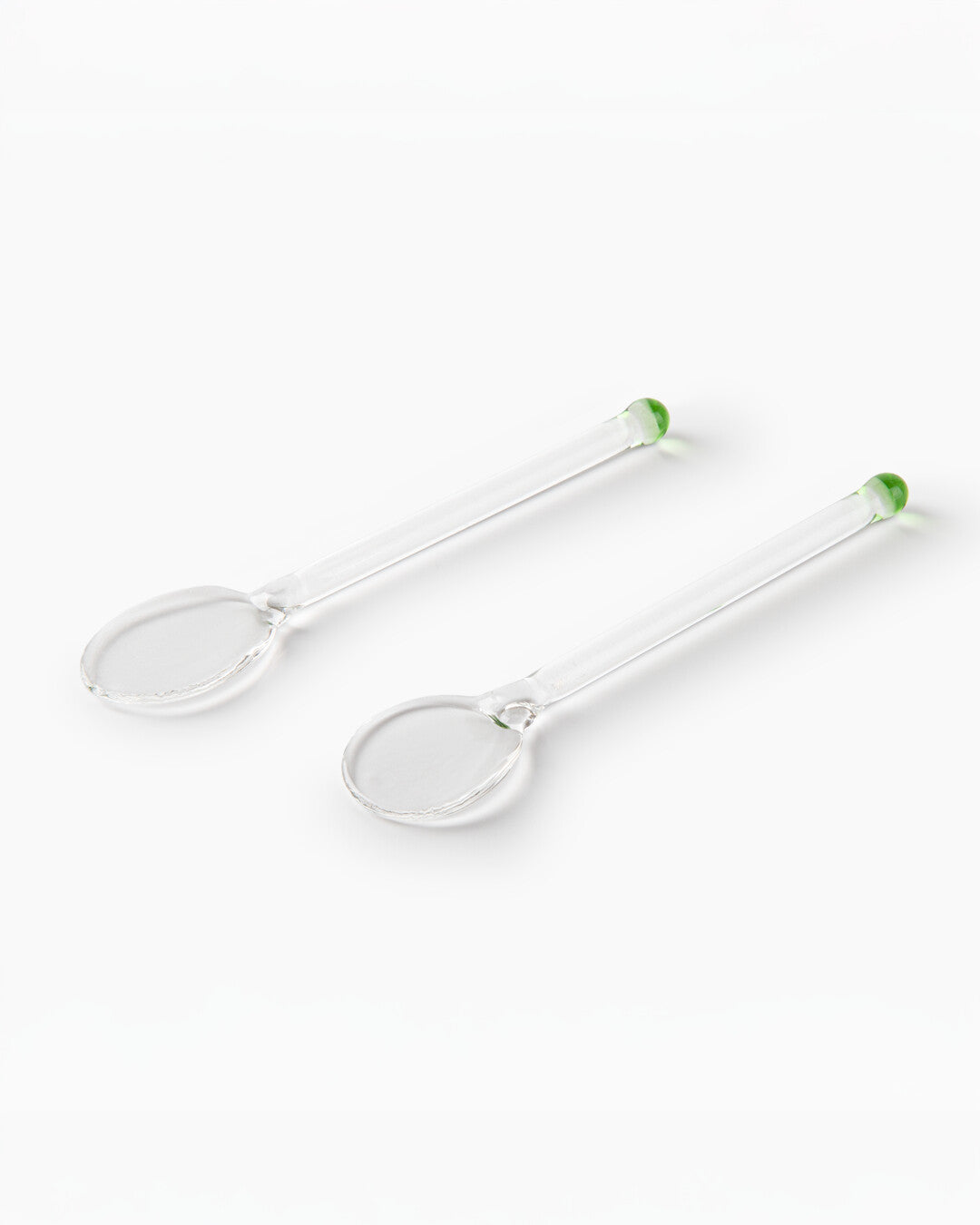 Hand-decorated Glass Spoons - Set of 2
