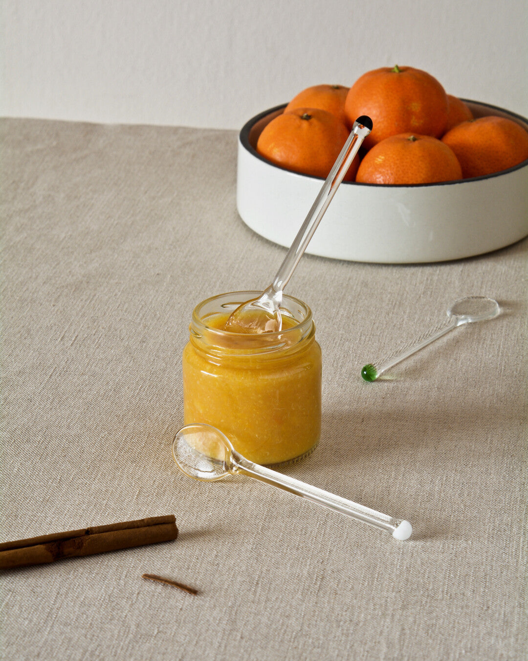 Hand-decorated Glass Spoons - Set of 2