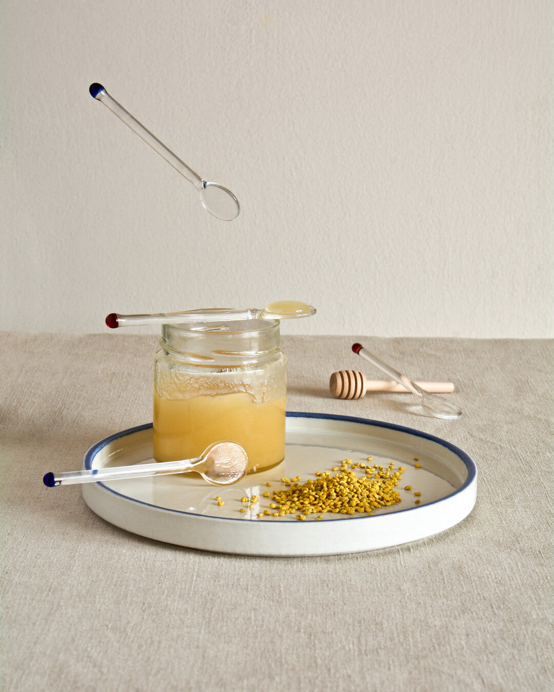 Hand-decorated Glass Spoons - Set of 2