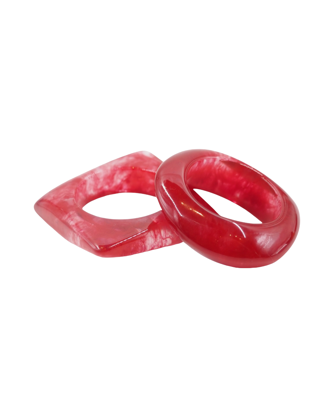 Outline resin napkin ring set
