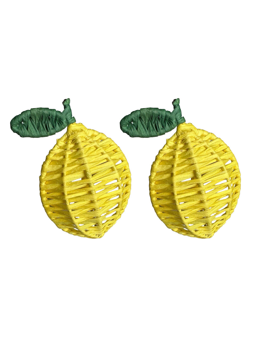 Lemon napkin ring set