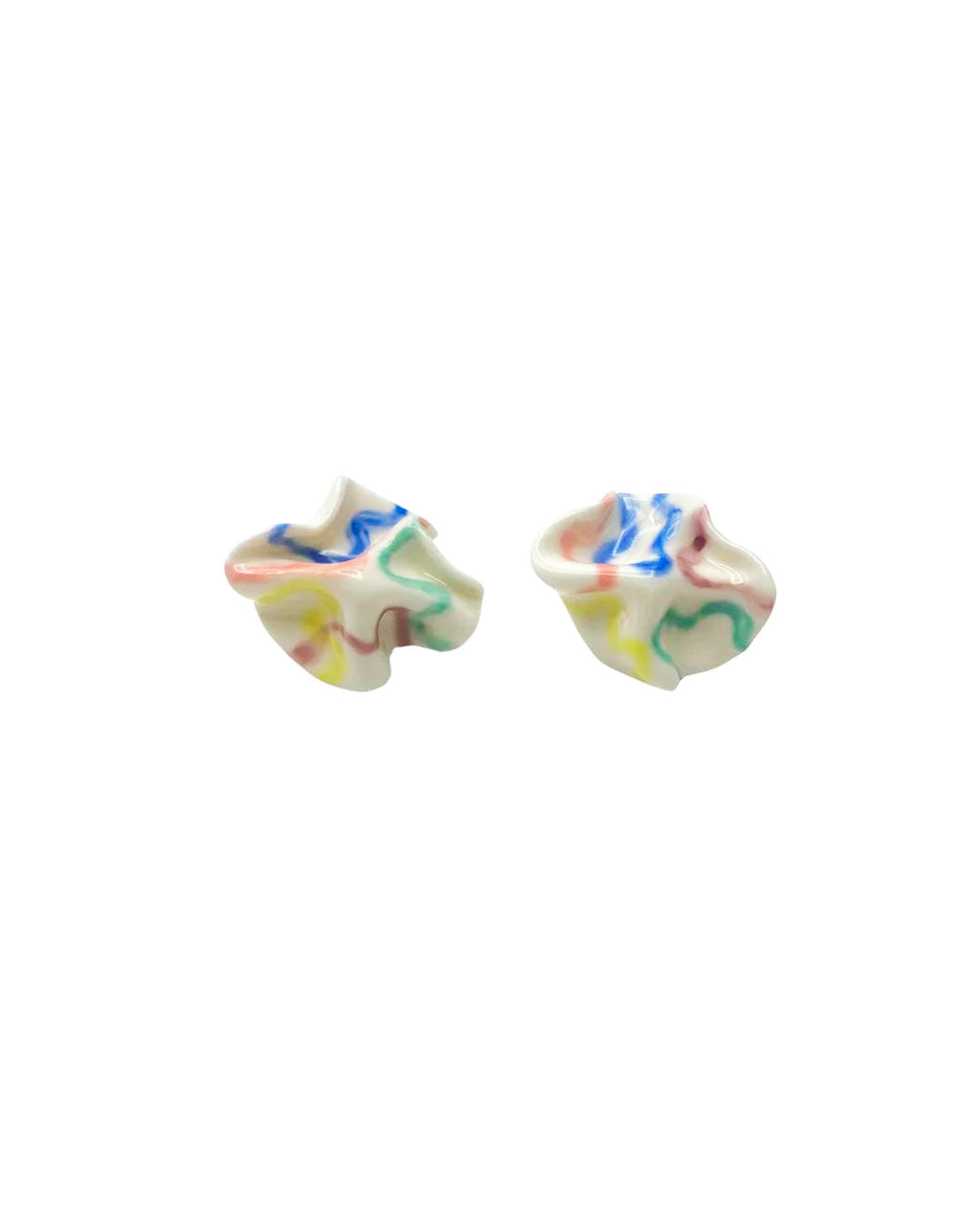 Boucles d'oreilles Electric Lilu en céramique