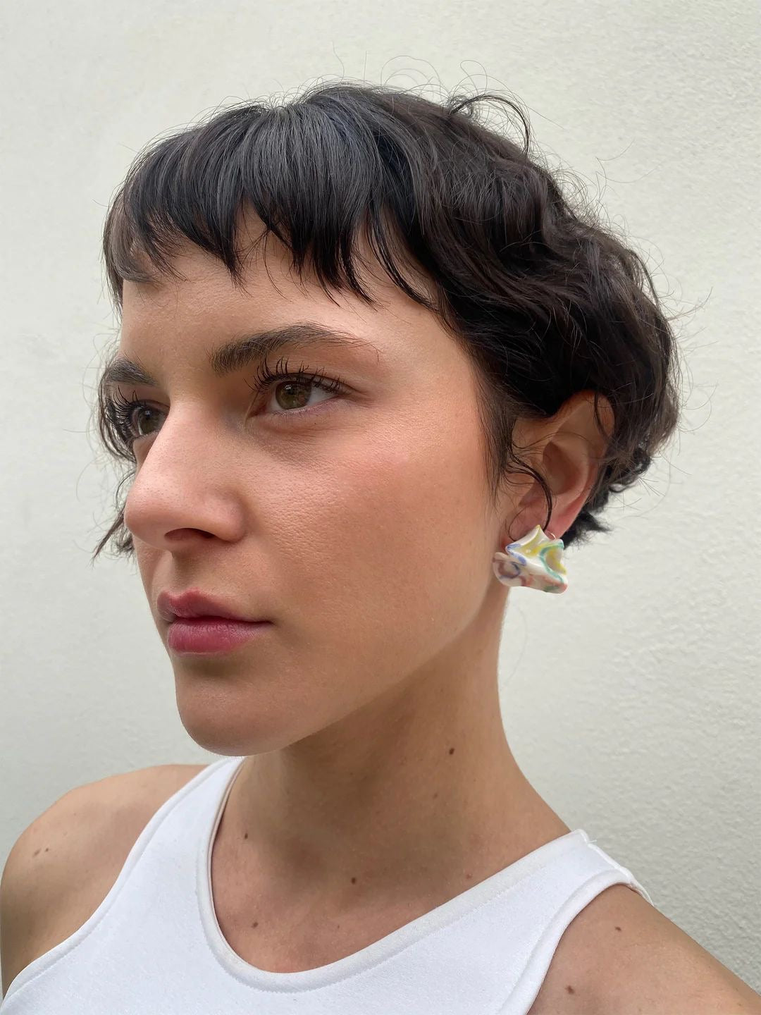 Boucles d'oreilles Electric Lilu en céramique