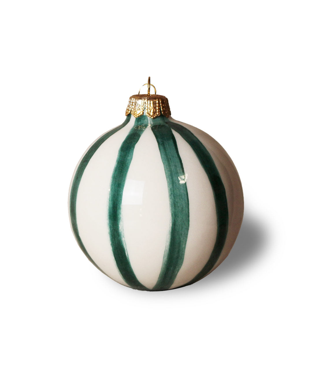 Noelia Christmas Ball - Green stripes