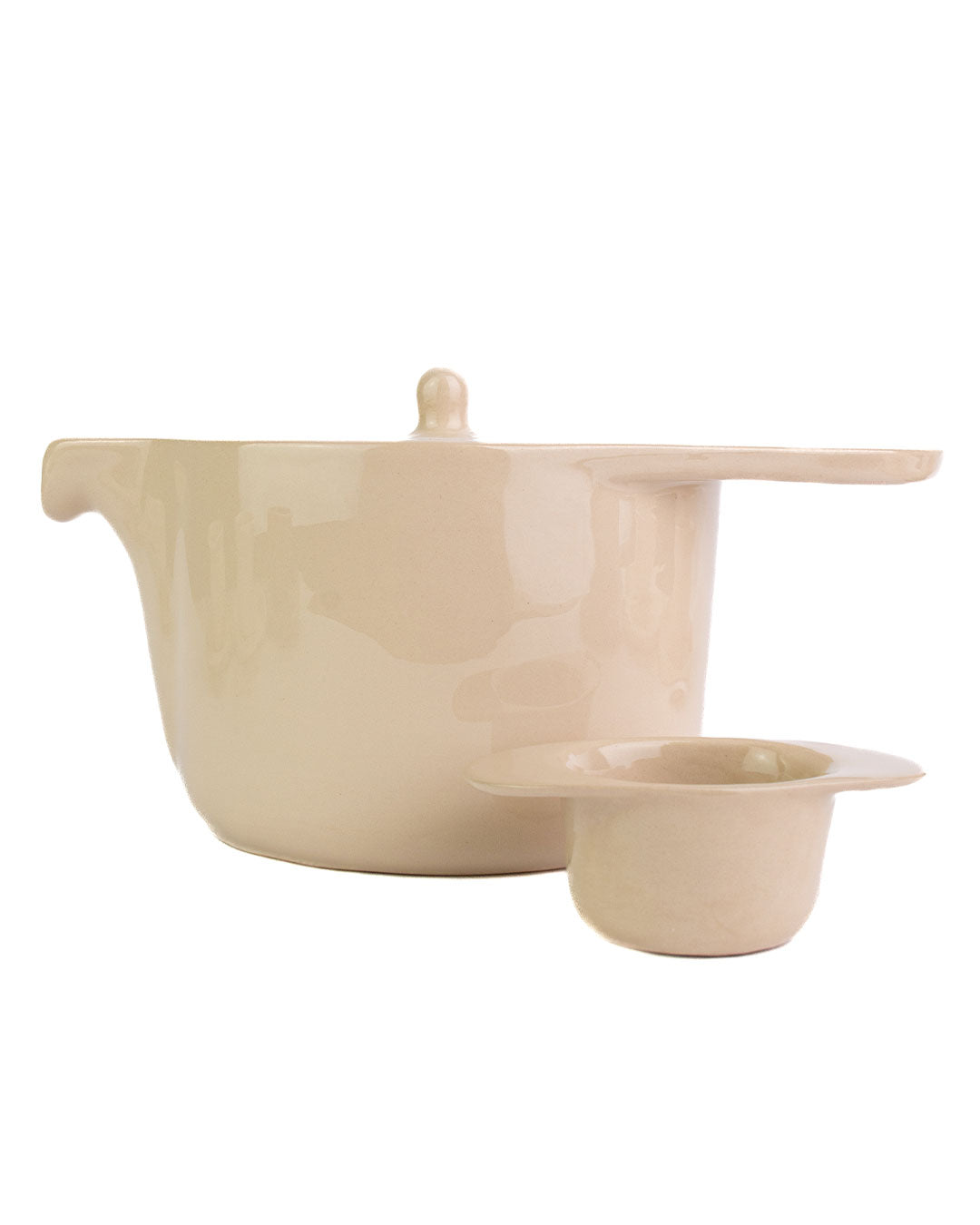 Ameno Tea Pot with Strainer beige_pottery_nu ceramica