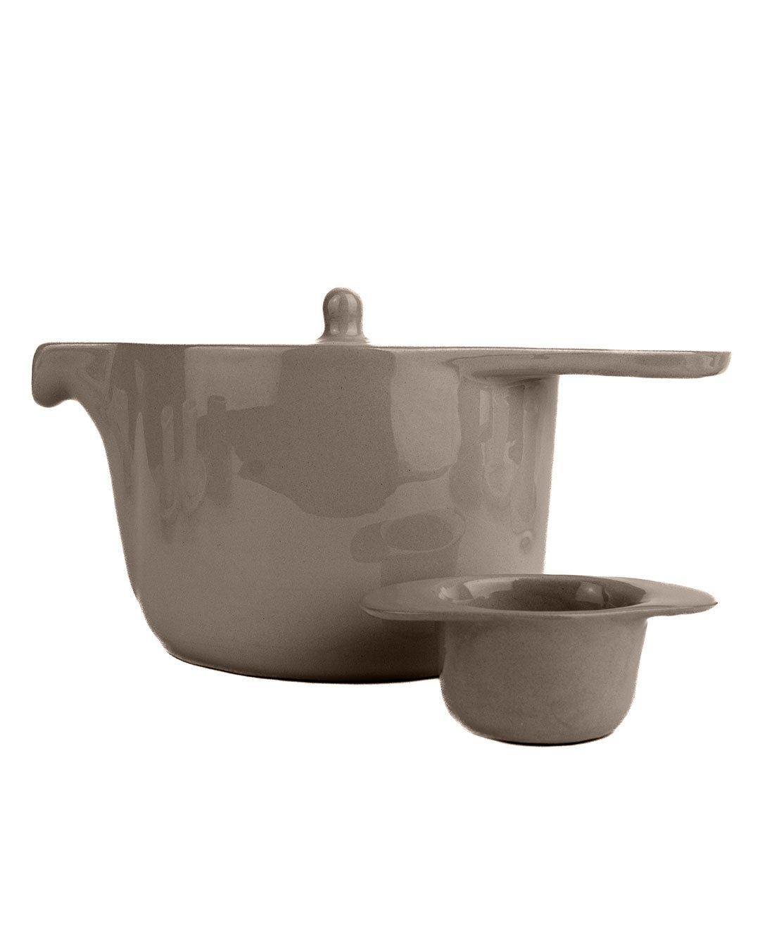 Ameno Tea Pot with Strainer brown_pottery_nu ceramica