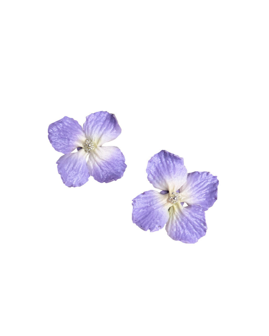 Lillac Hydrangea earrings
