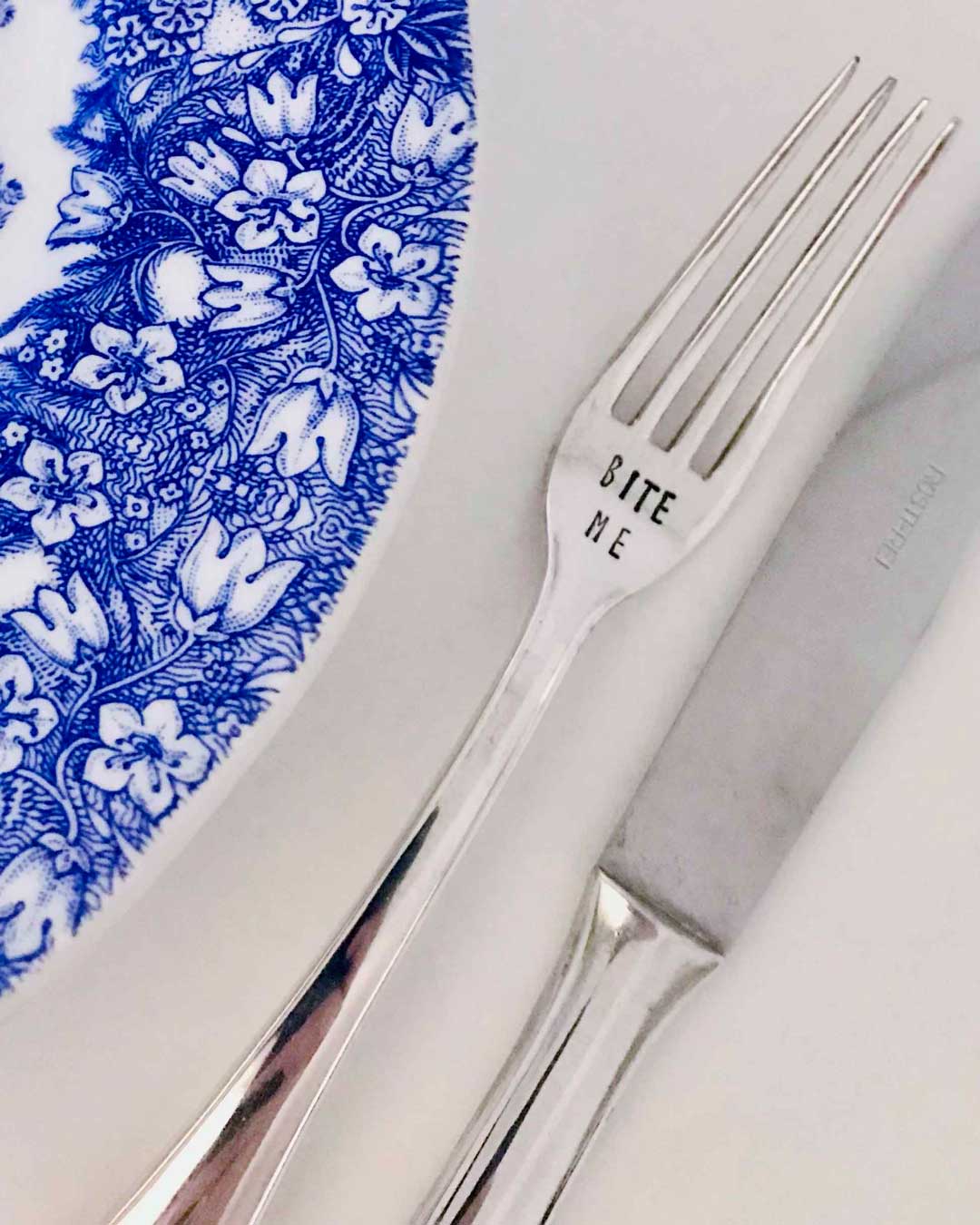 Vintage Silver Hand-stamped fork
