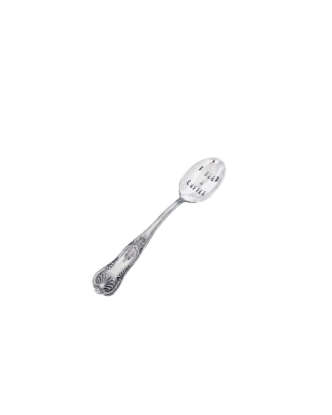 Stamped silver coffee spoon - Ohyeahspoon
