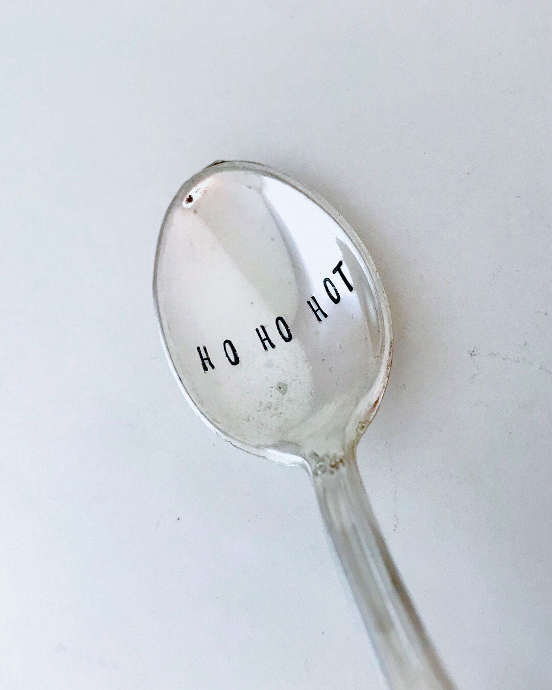 Speciale Natale - Cucchiaino da caffè vintage in argento stampato a mano