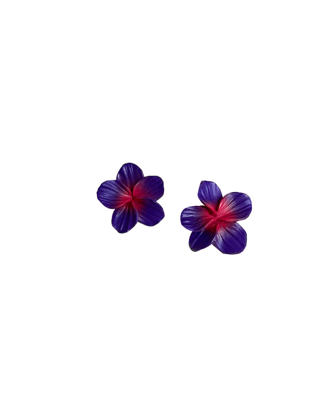 Purple Frangipane earrings