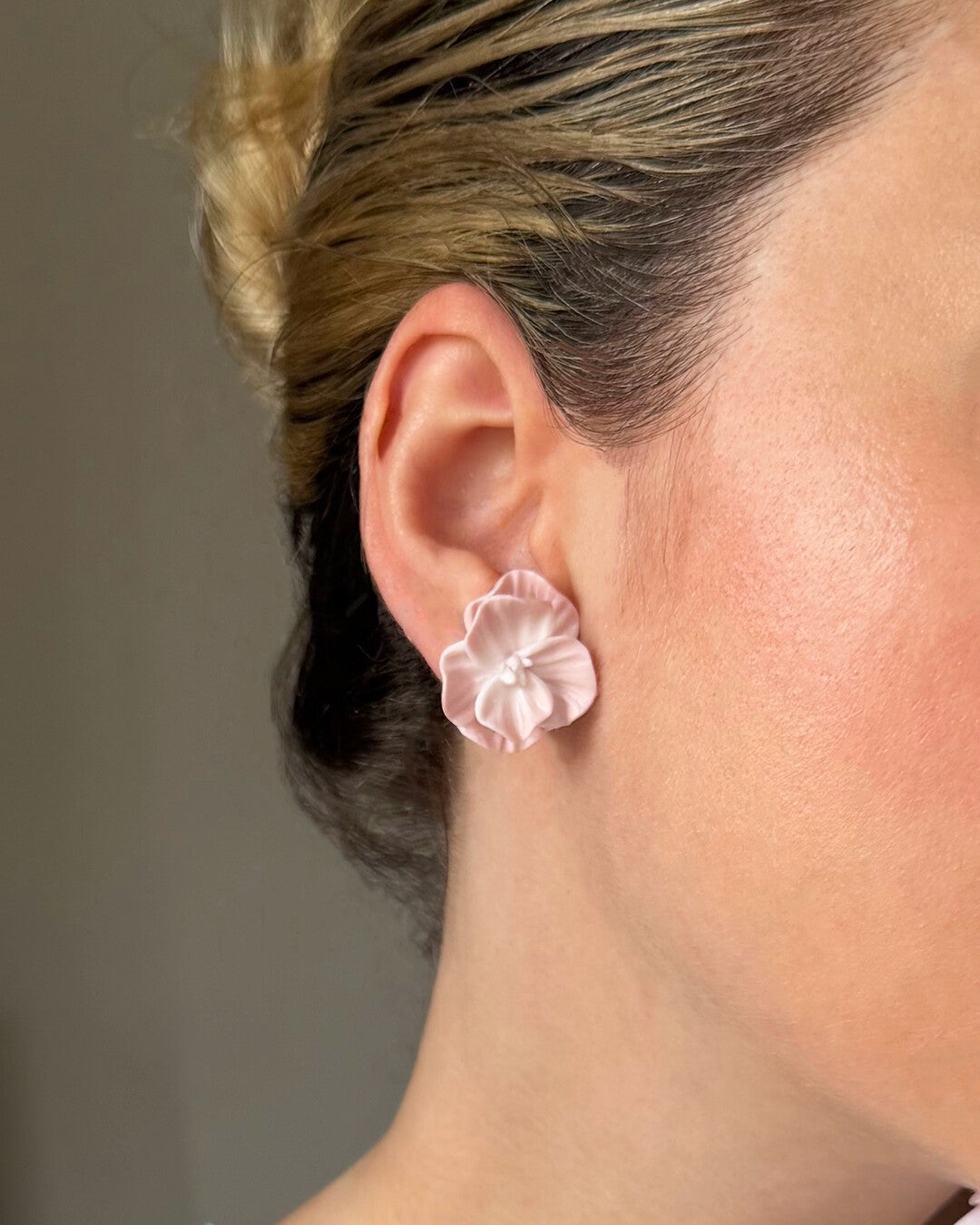 Pink Poppy earrings