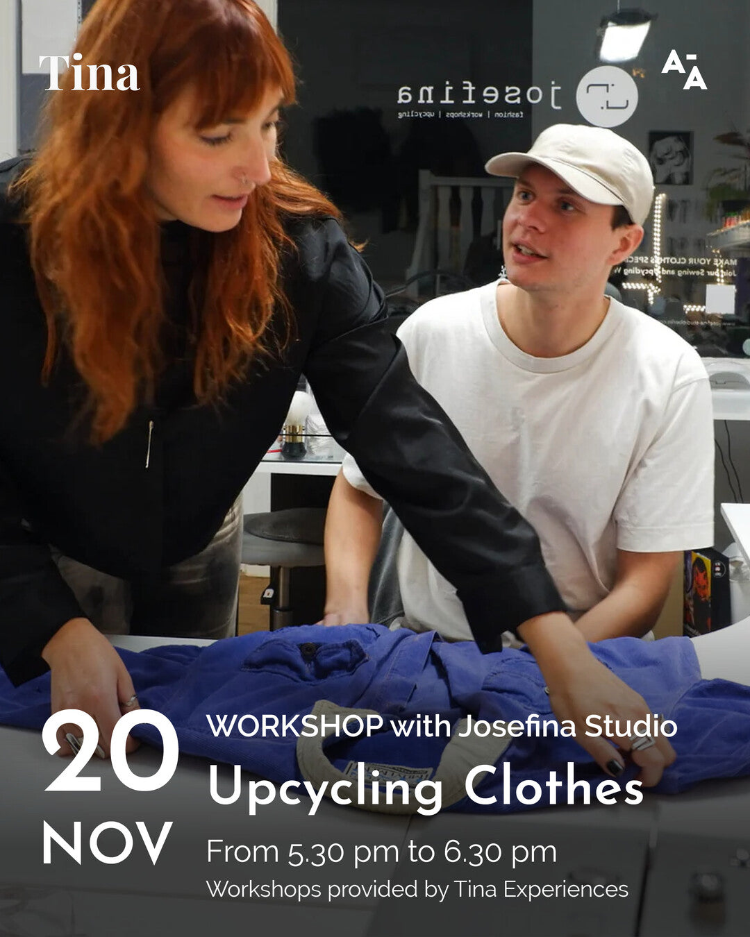 Upcycling clothes workshop with Josefina studio