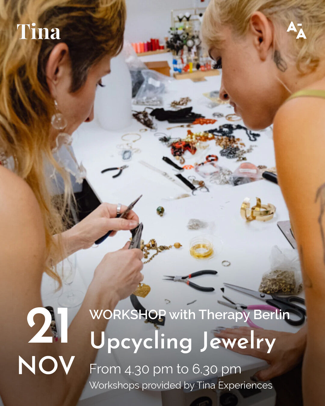 Upcycling Jewellery workshop with Therapy Berlin