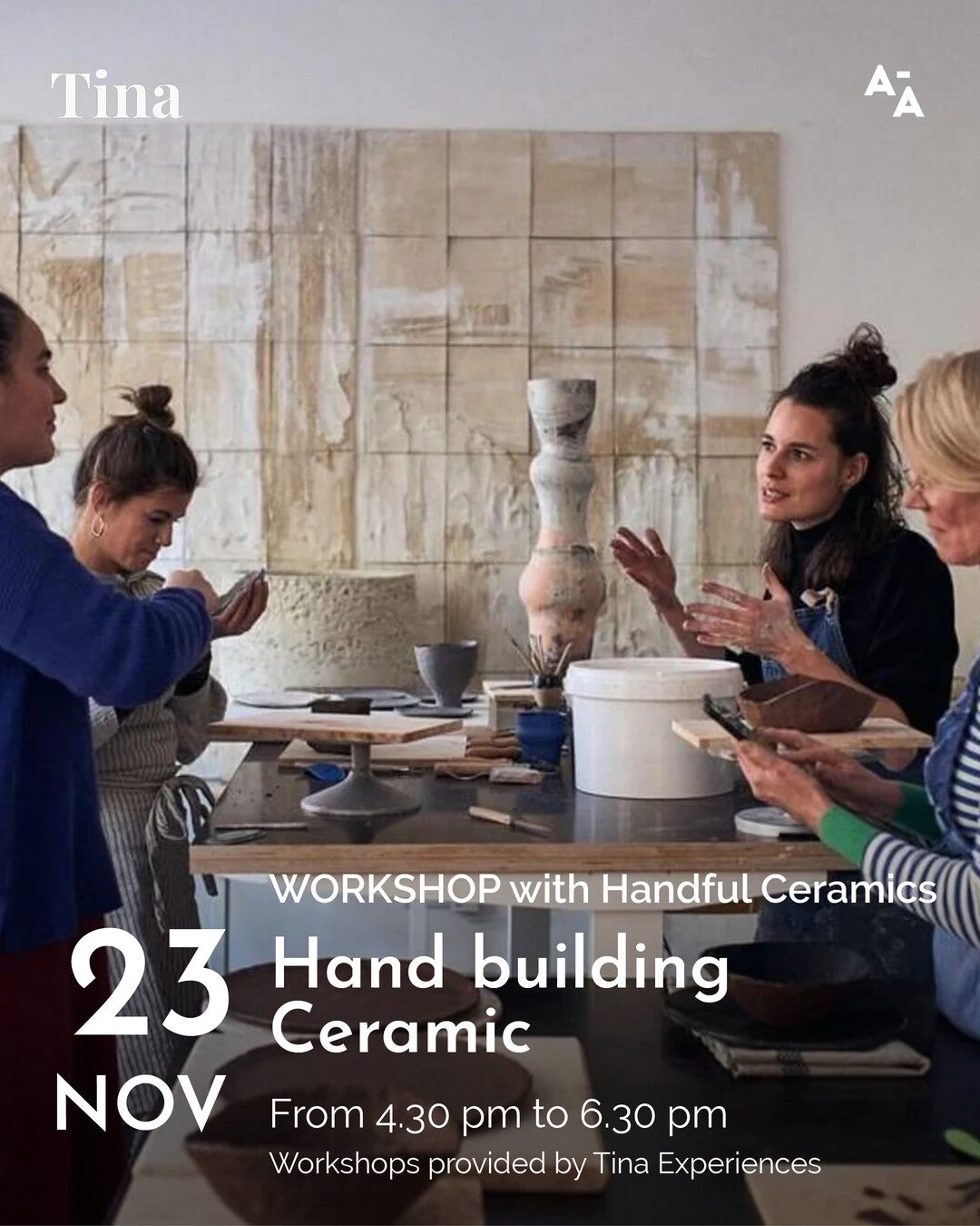 Hand building ceramic workshop with Anke Buchman