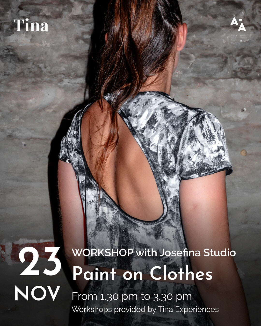 Paint on clothes workshop with Josefina studio