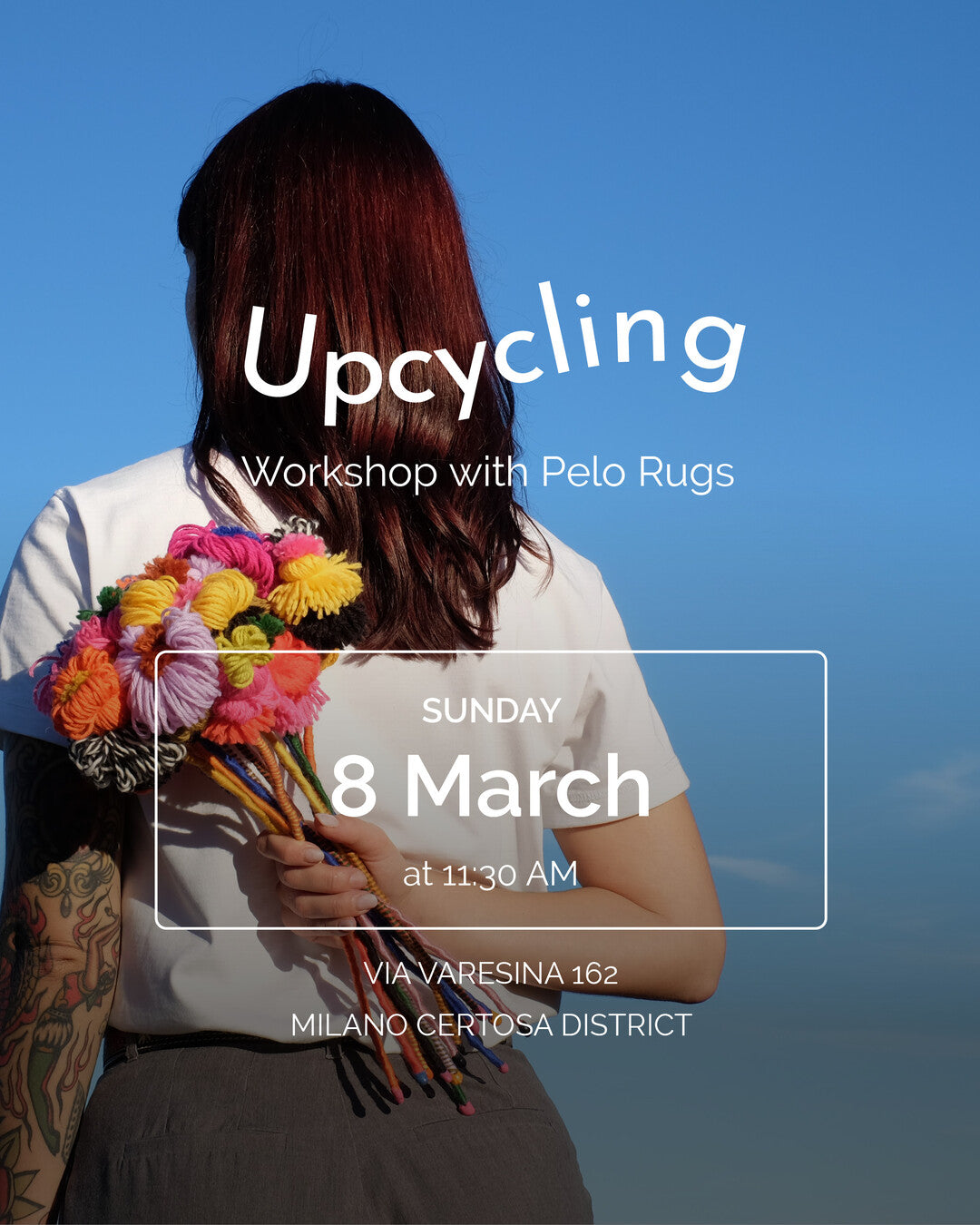 "I can make myself flowers" Upcycling workshop - Milano Certosa District