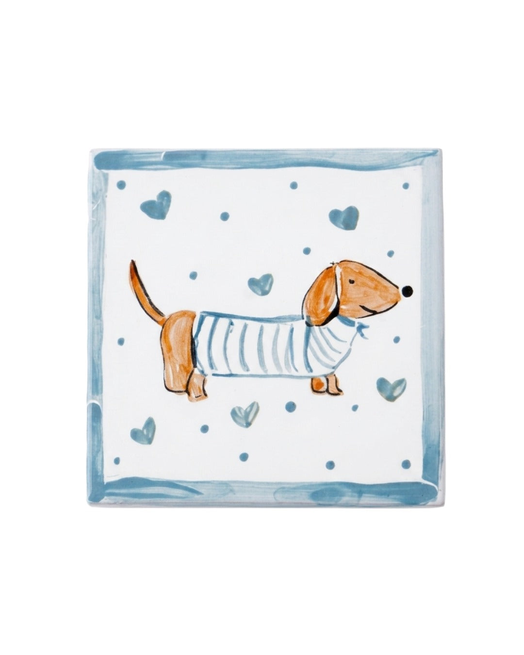 Scalloped Dachshund Set | 22cm