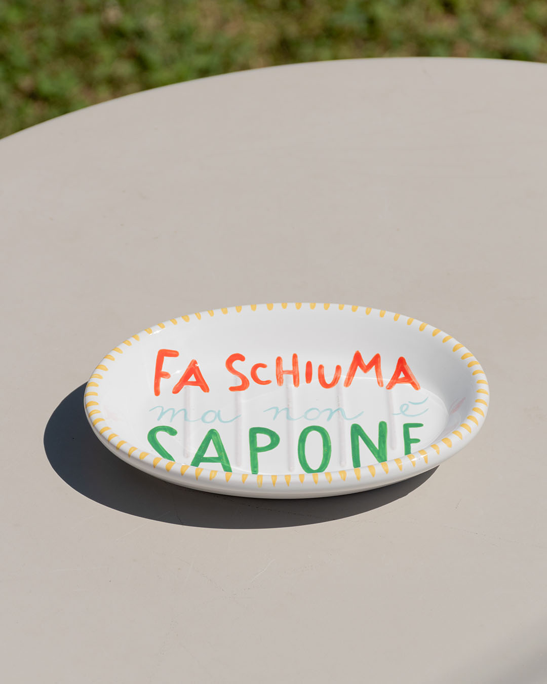 PORTASAPONETTA Fa schiuma ma non è sapone