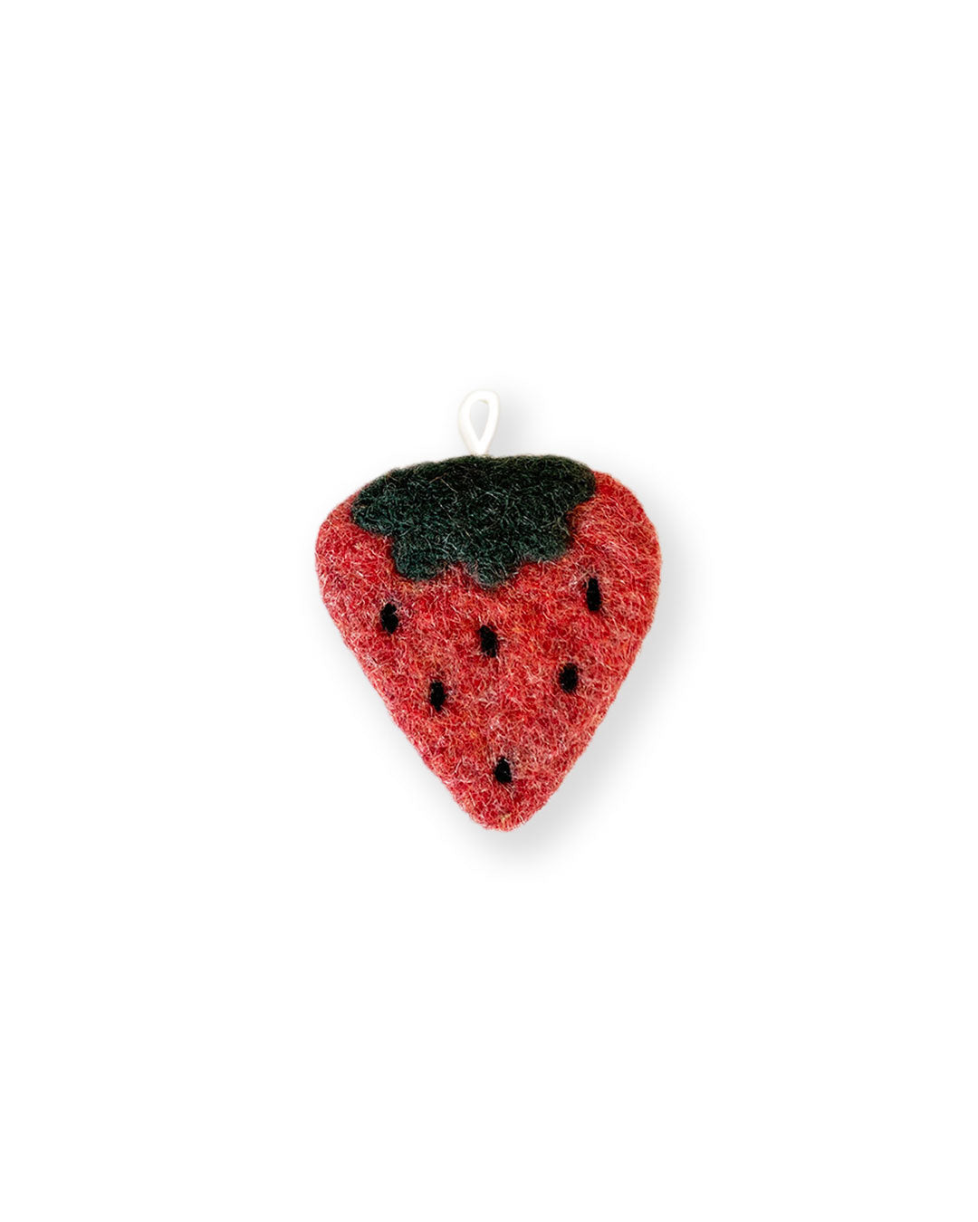 Flat Strawberry ornament
