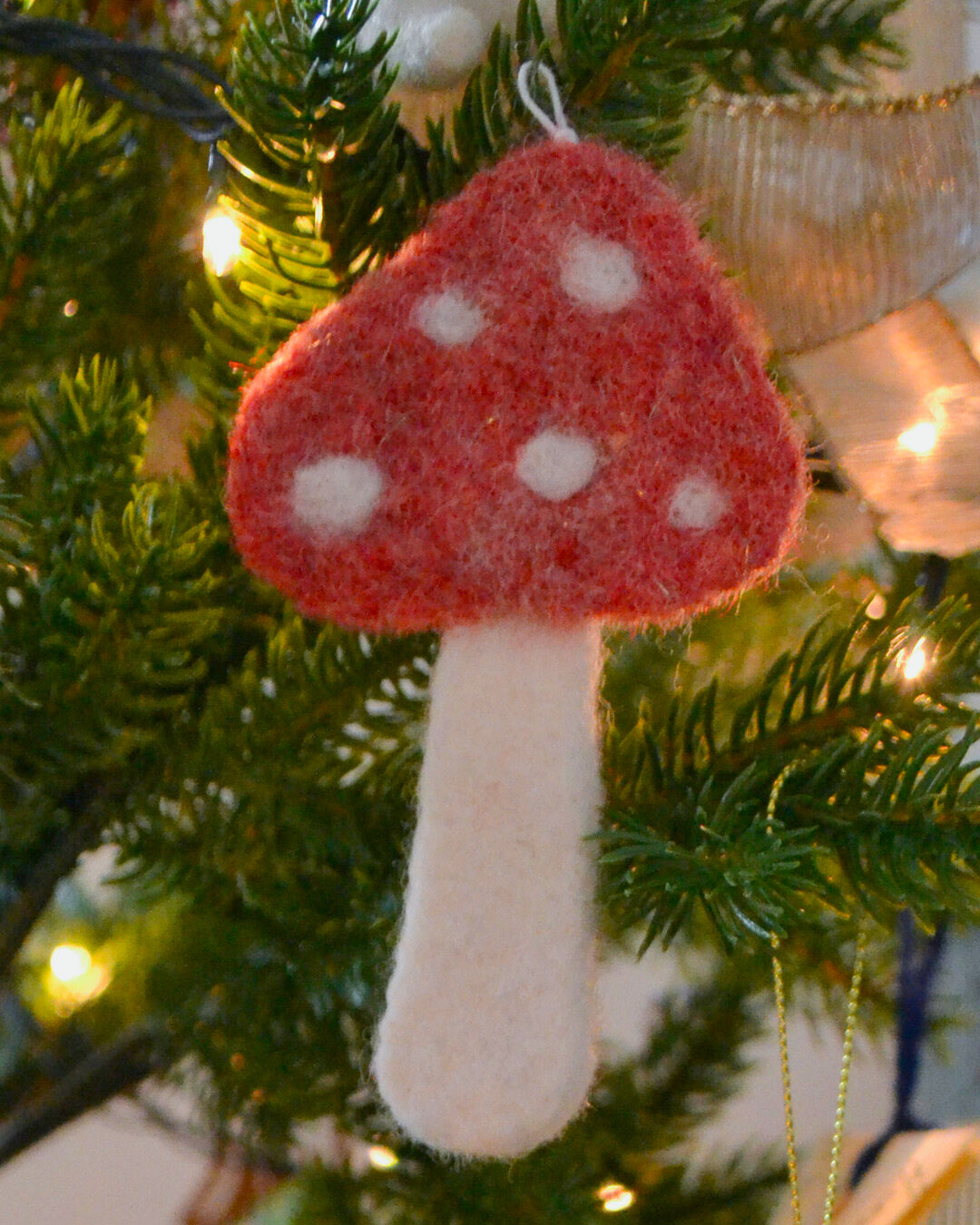 Mushroom ornament