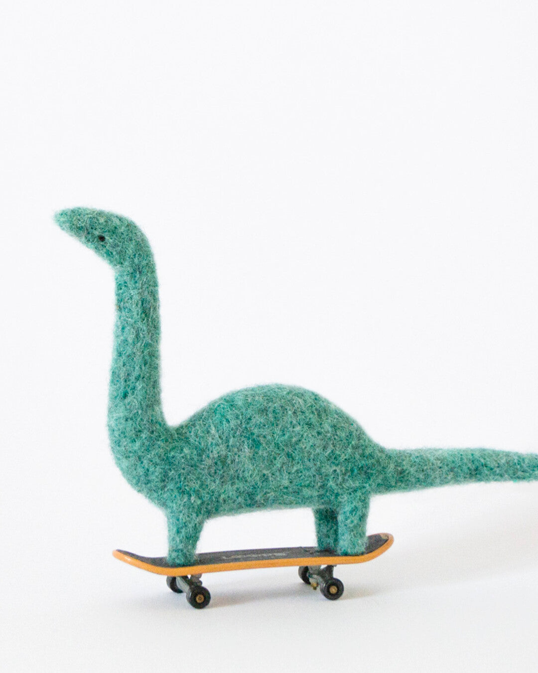 Agostino the Dinosaur needle-felted soft toy