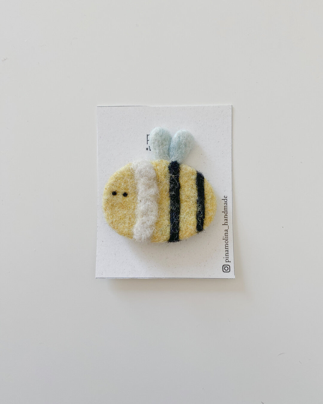 Apetta needle-felted brooch