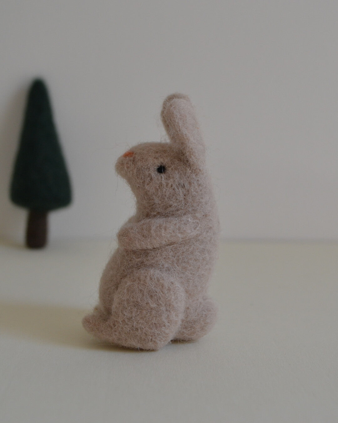 Bunny needle-felted soft toy