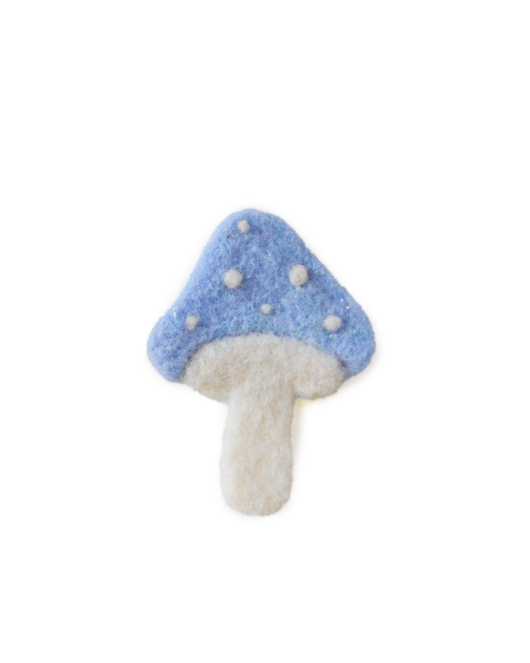 Little mushroom needle-felted brooch
