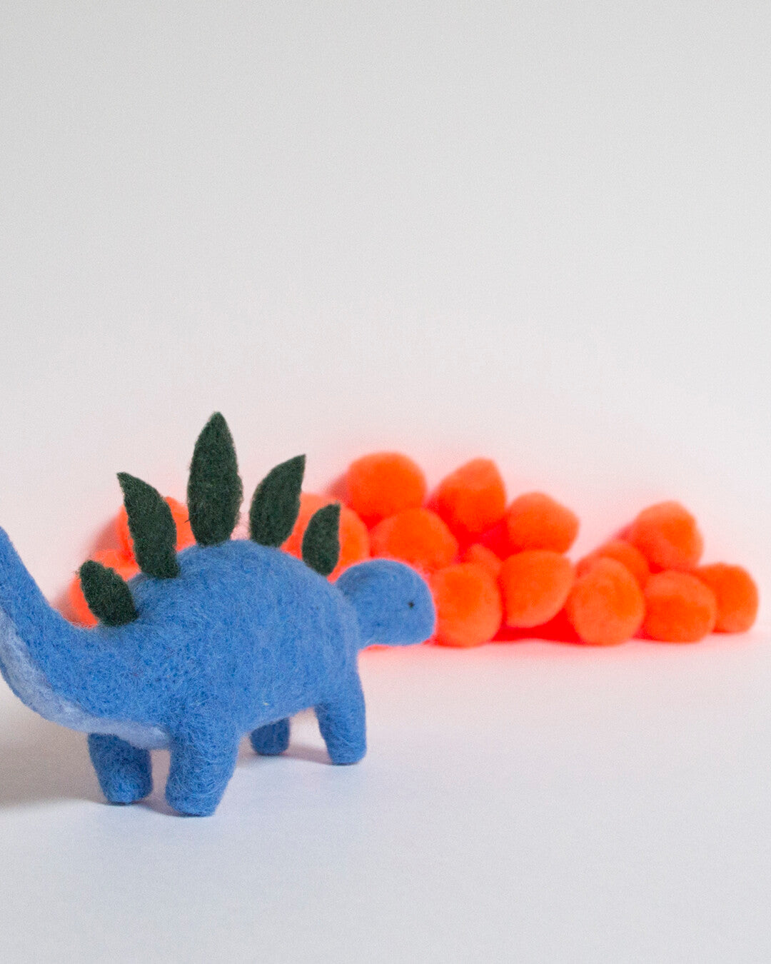 Palmiro the Dinosaur needle-felted soft toy