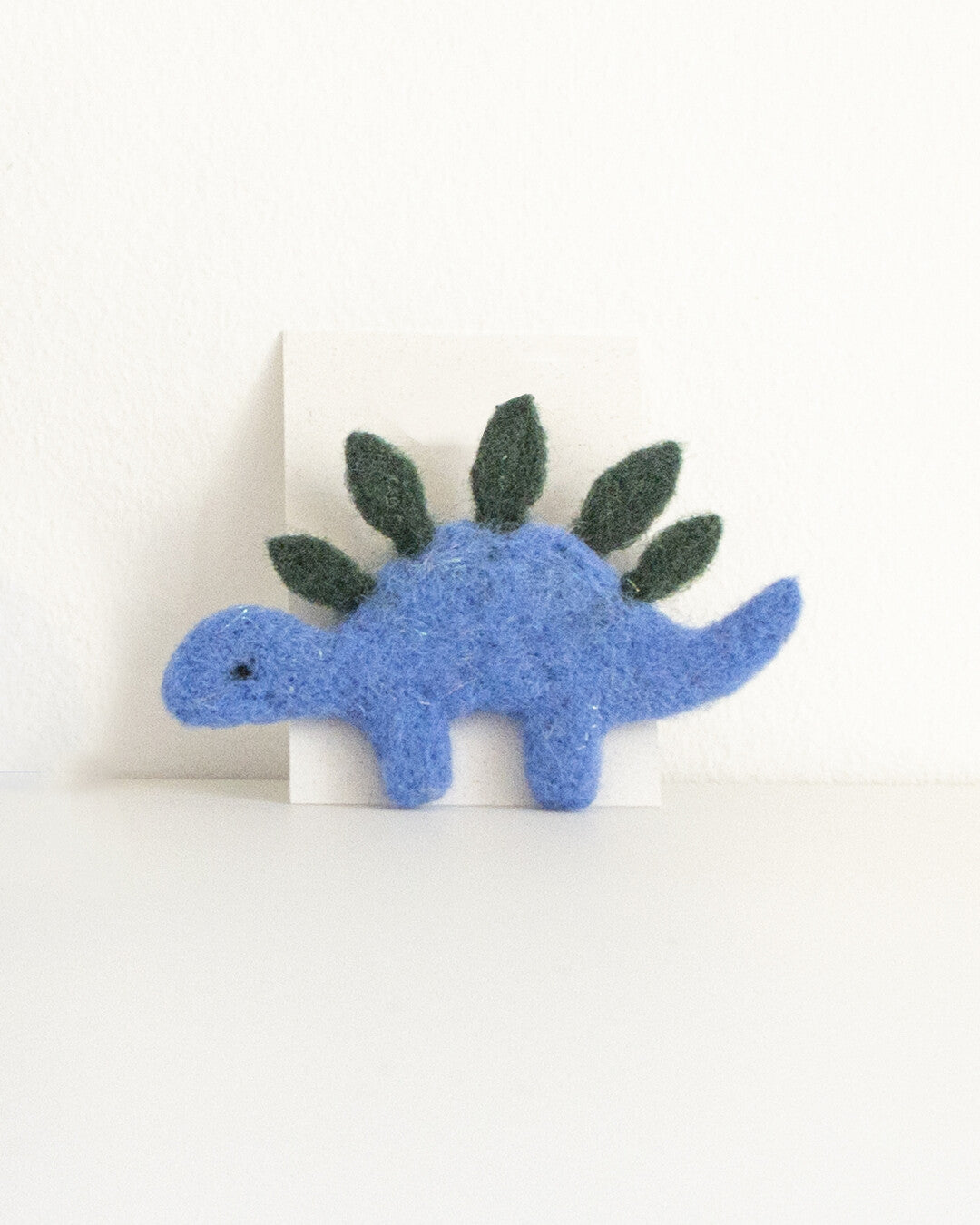 Palmiro the Dinosaur needle-felted brooch