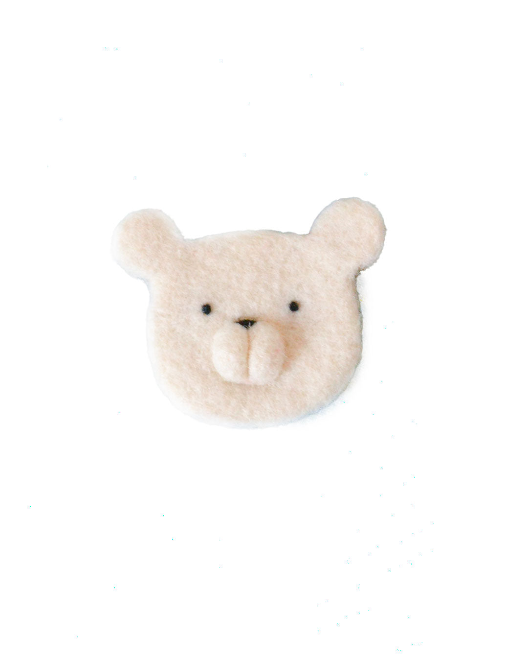 Polar bear needle felted brooch