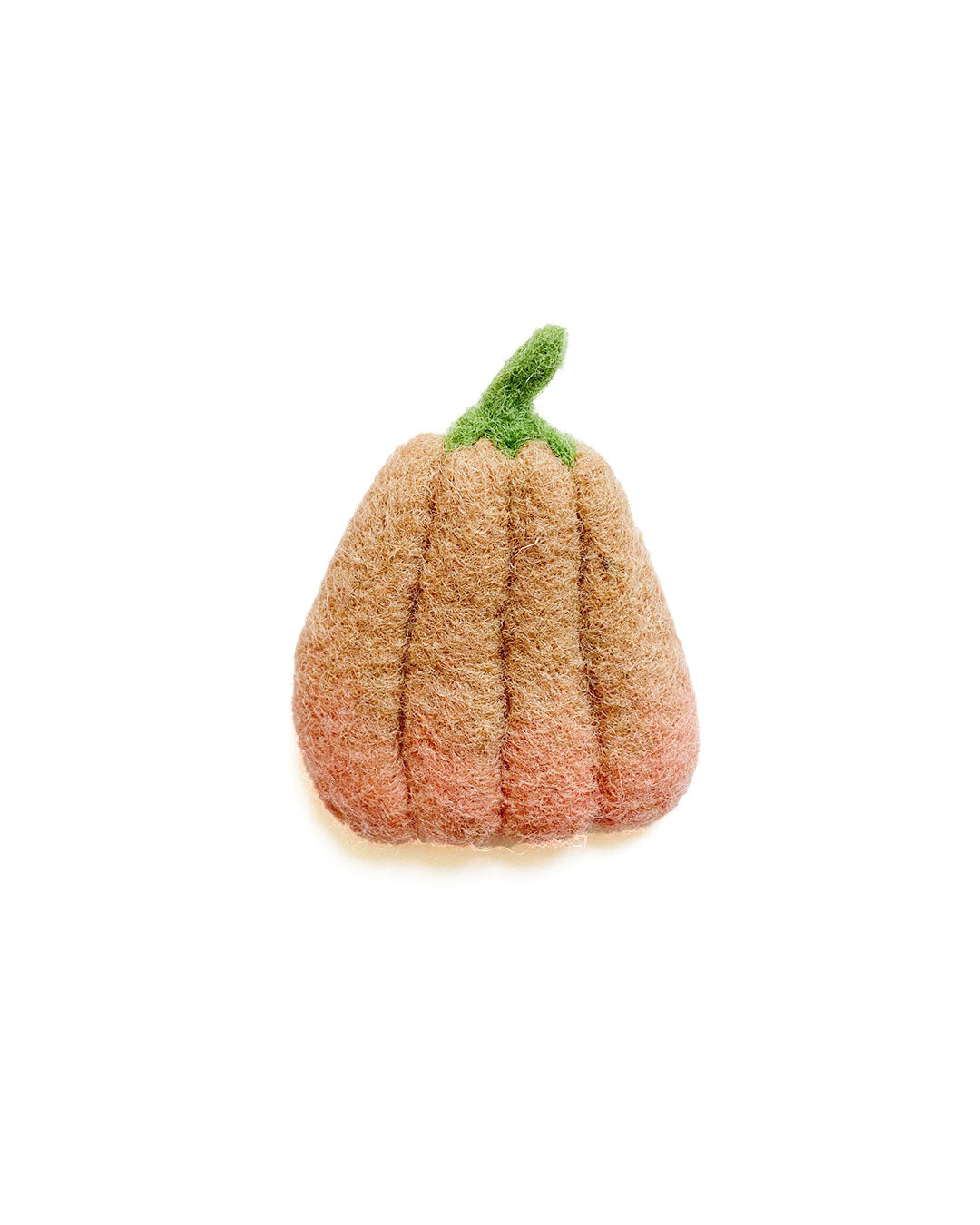 Pumpkin needle-felted brooch