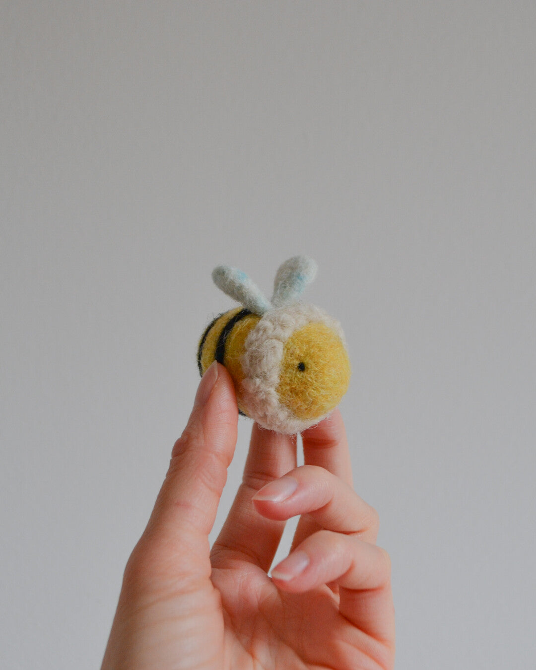 Bugs needle-felted baby mobile