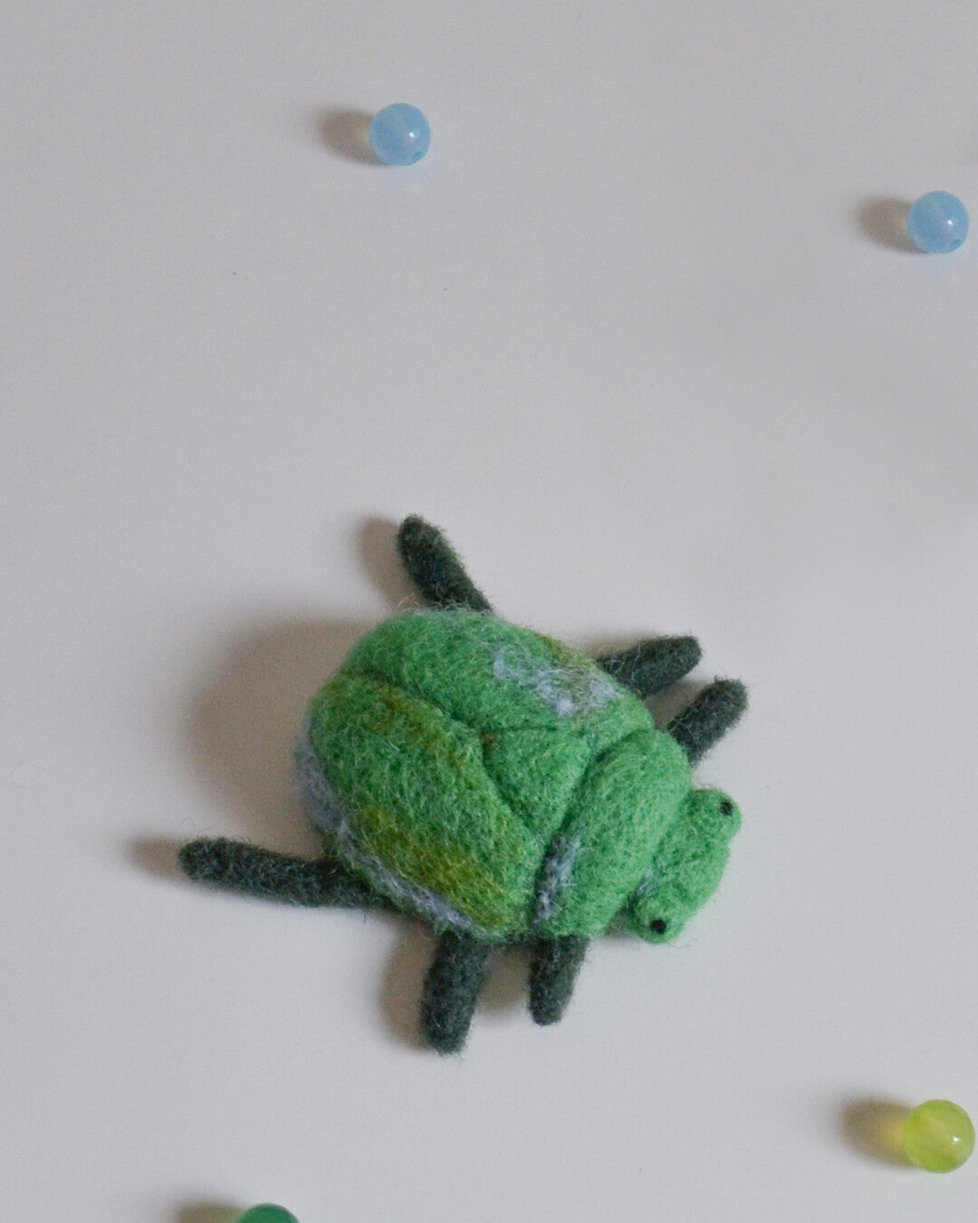Bugs needle-felted baby mobile