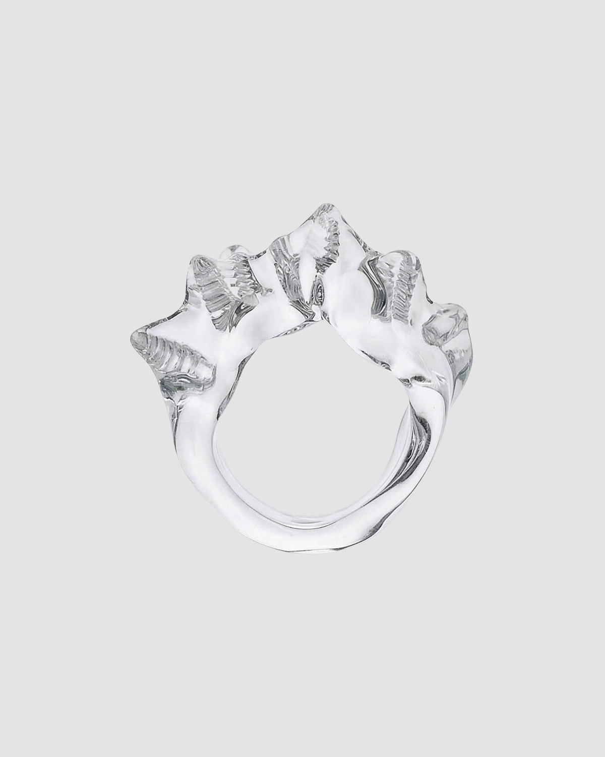 Ruffle  Murano glass ring